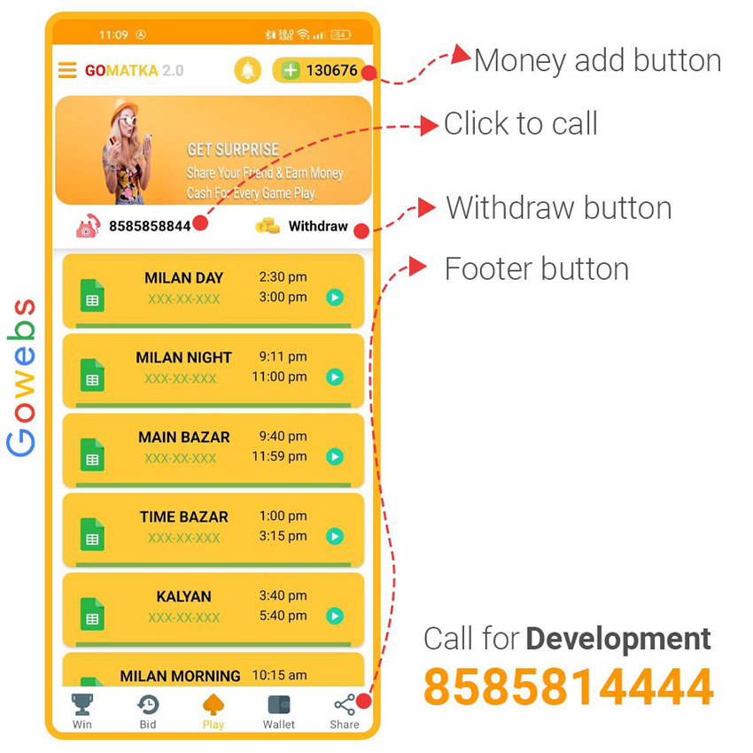 Matka application, matka app devloper